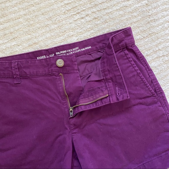 Gap purple khaki girlfriend shorts - Picture 4 of 7